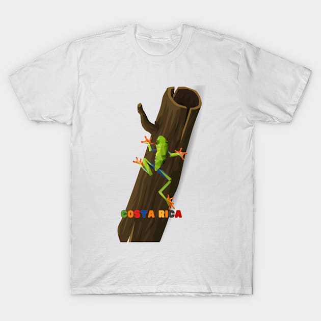 Costa Rica T-Shirt by DW Arts Design